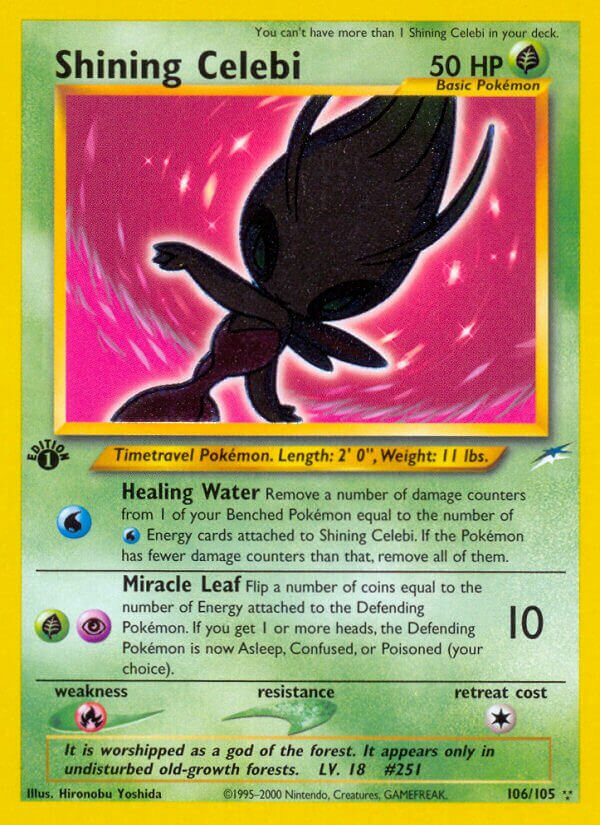 Shining Celebi 106/113 — Neo Destiny (English Pokémon TCG card)