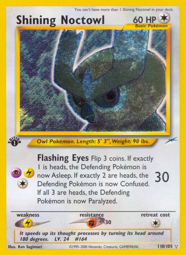 Shining Noctowl 110/113 — Neo Destiny (English Pokémon TCG card)