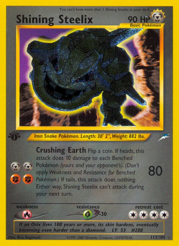 Shining Steelix 112/113 — Neo Destiny (English Pokémon TCG card)