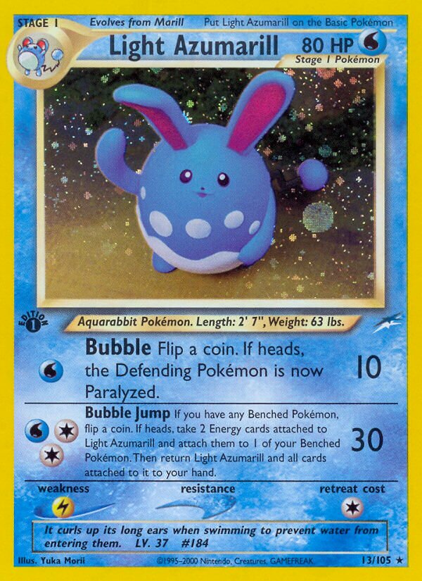 Light Azumarill 013/113 — Neo Destiny (English Pokémon TCG card)