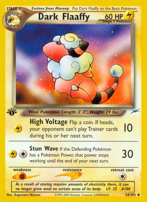 Dark Flaaffy 034/113 — Neo Destiny (English Pokémon TCG card)