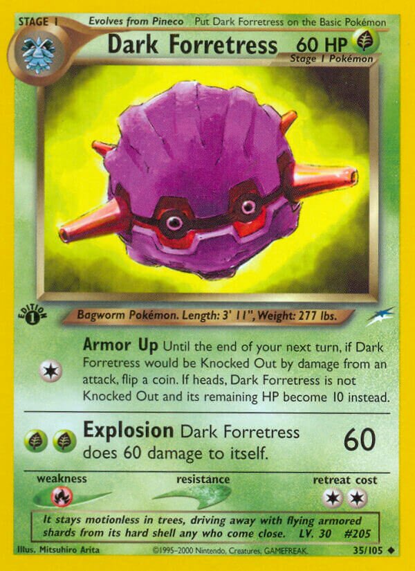 Dark Forretress 035/113 — Neo Destiny (English Pokémon TCG card)
