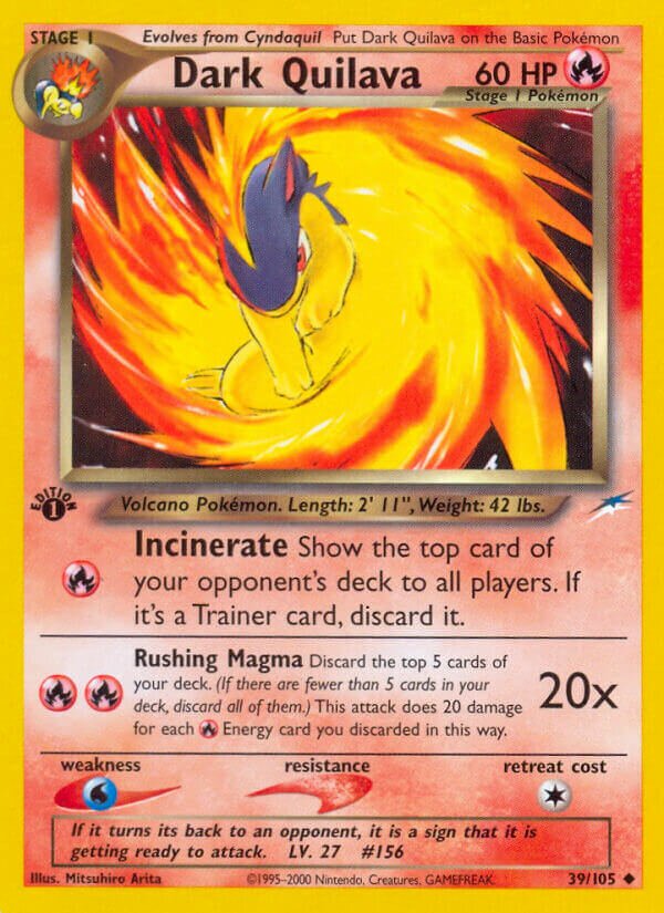 Dark Quilava 039/113 — Neo Destiny (English Pokémon TCG card)