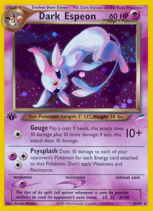 Dark Espeon 004/113 — Neo Destiny (English Pokémon TCG card)