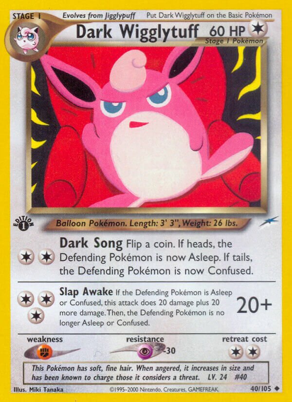 Dark Wigglytuff 040/113 — Neo Destiny (English Pokémon TCG card)