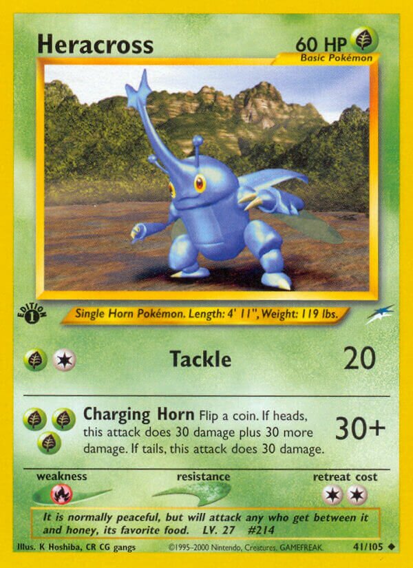 Heracross 041/113 — Neo Destiny (English Pokémon TCG card)