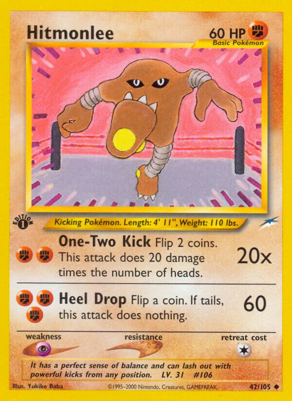Hitmonlee 042/113 — Neo Destiny (English Pokémon TCG card)