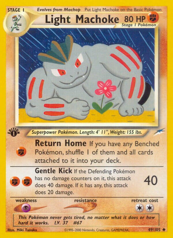 Light Machoke 049/113 — Neo Destiny (English Pokémon TCG card)