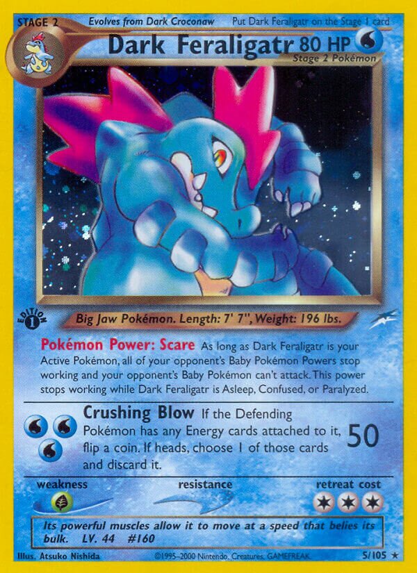 Dark Feraligatr 005/113 — Neo Destiny (English Pokémon TCG card)