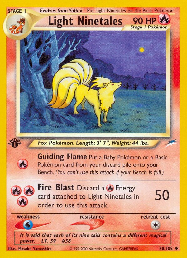 Light Ninetales 050/113 — Neo Destiny (English Pokémon TCG card)