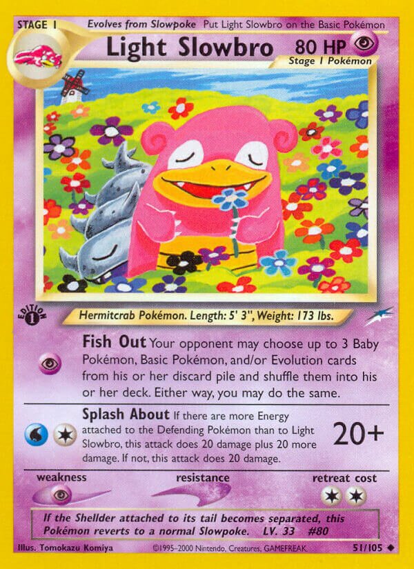Light Slowbro 051/113 — Neo Destiny (English Pokémon TCG card)