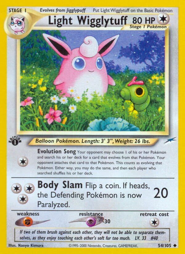 Light Wigglytuff 054/113 — Neo Destiny (English Pokémon TCG card)