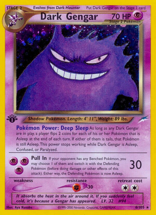 Dark Gengar 006/113 — Neo Destiny (English Pokémon TCG card)