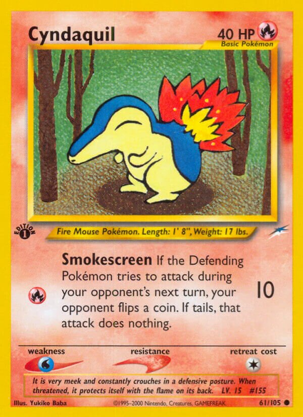 Cyndaquil 061/113 — Neo Destiny (English Pokémon TCG card)