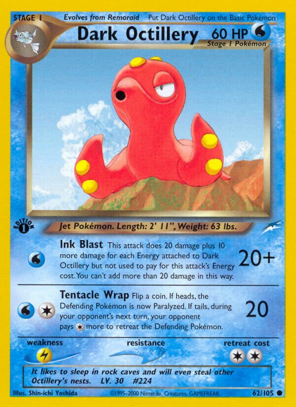 Dark Octillery 062/113 — Neo Destiny (English Pokémon TCG card)