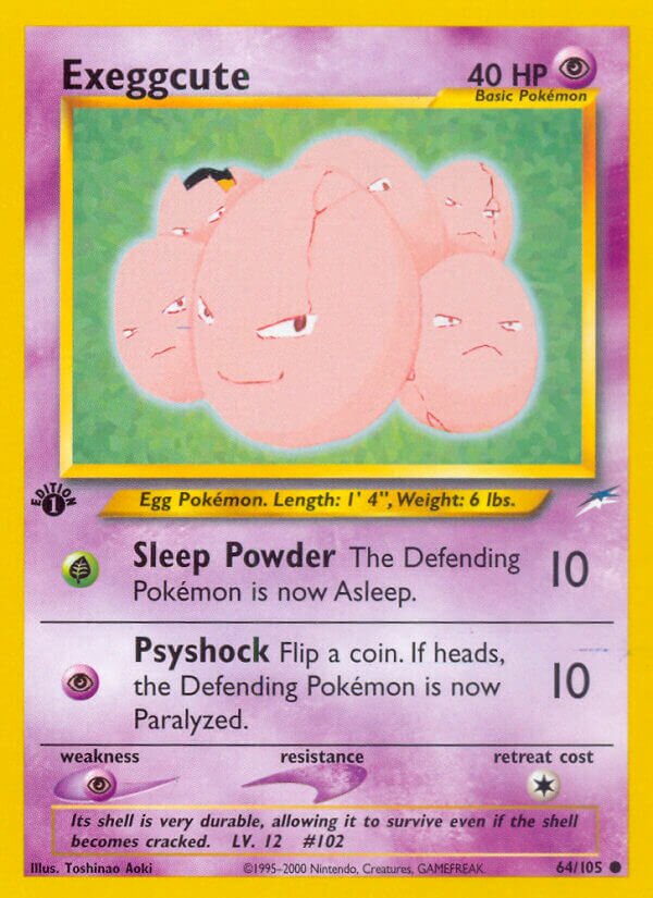 Exeggcute 064/113 — Neo Destiny (English Pokémon TCG card)