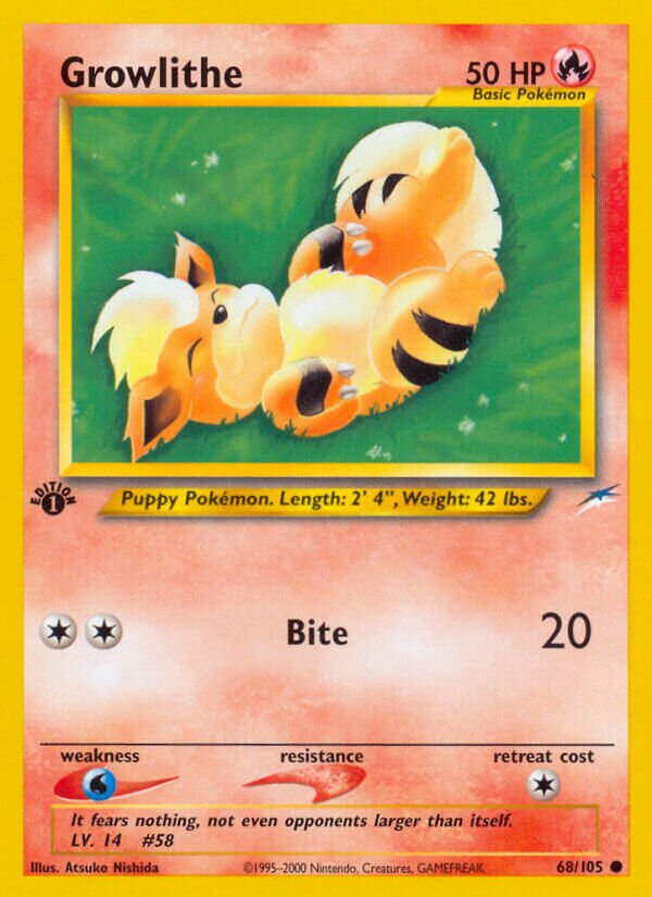 Growlithe 068/113 — Neo Destiny (English Pokémon TCG card)
