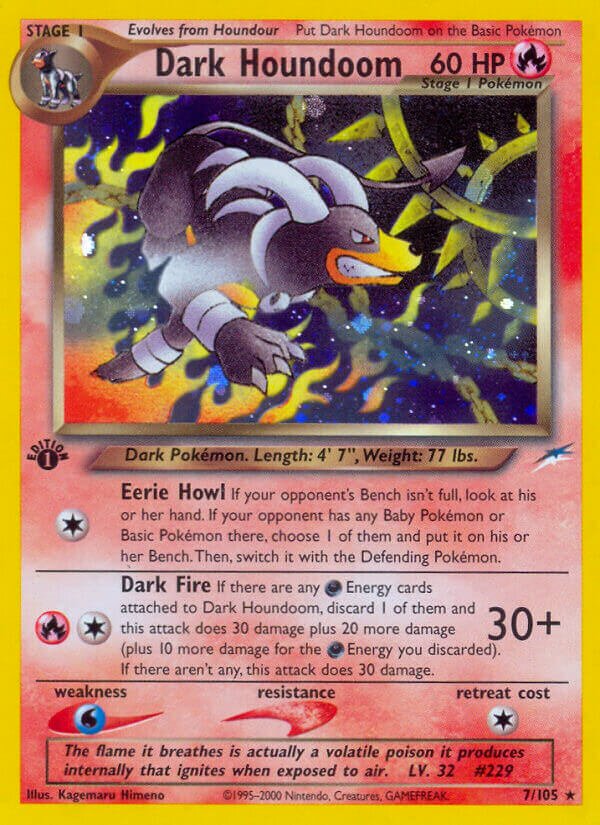 Dark Houndoom 007/113 — Neo Destiny (English Pokémon TCG card)