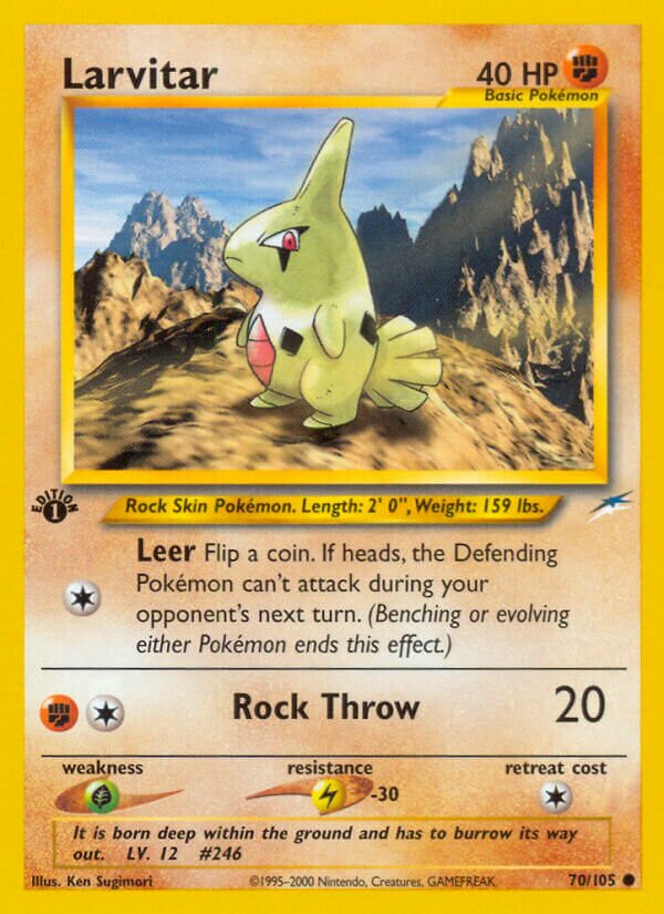 Larvitar 070/113 — Neo Destiny (English Pokémon TCG card)