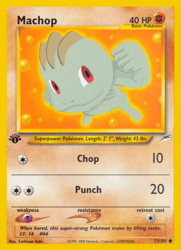 Machop 073/113 — Neo Destiny (English Pokémon TCG card)