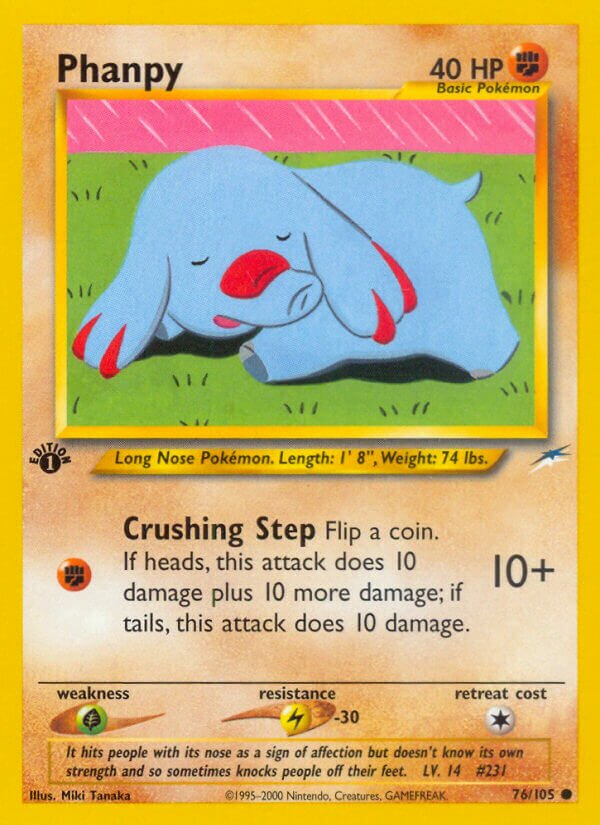 Phanpy 076/113 — Neo Destiny (English Pokémon TCG card)