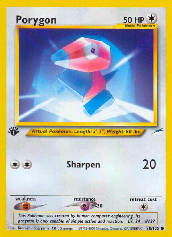 Porygon 078/113 — Neo Destiny (English Pokémon TCG card)