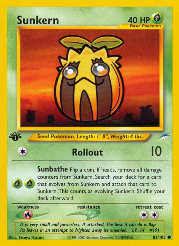 Sunkern 083/113 — Neo Destiny (English Pokémon TCG card)