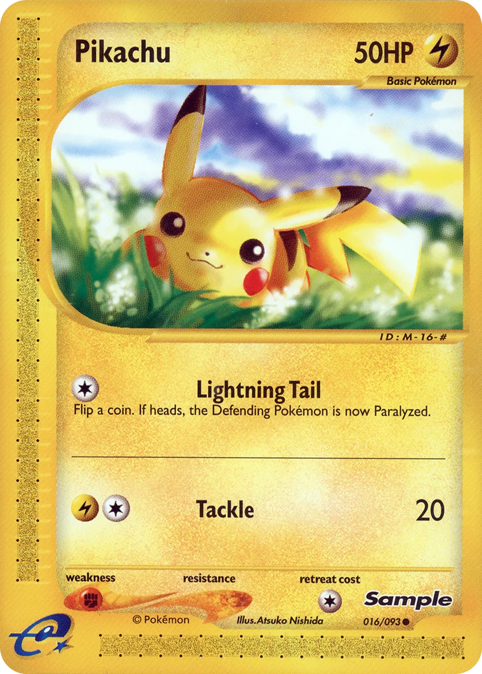 Pikachu 016 — New York Pokémon Center Press Event (English Pokémon TCG card)