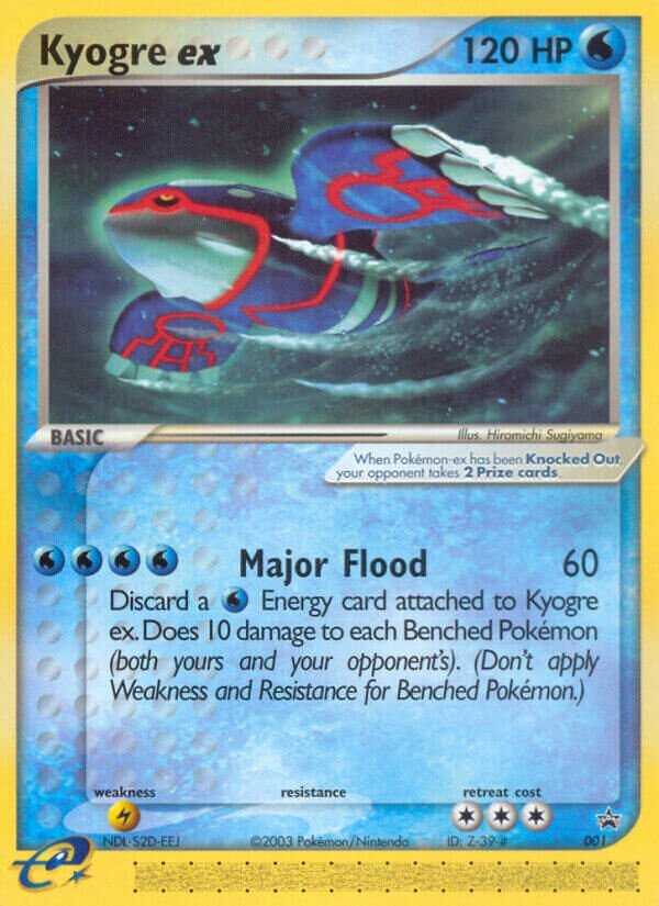 Kyogre ex 001/40 — Nintendo Promos (English Pokémon TCG card)