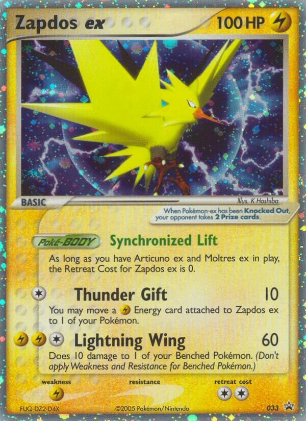 Zapdos ex 033/40 — Nintendo Promos (English Pokémon TCG card)