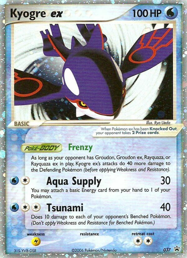 Kyogre ex 037/40 — Nintendo Promos (English Pokémon TCG card)