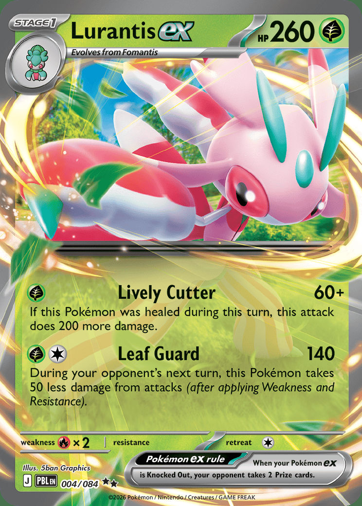 Lurantis ex 004 — Pitch Black (English Pokémon TCG card)
