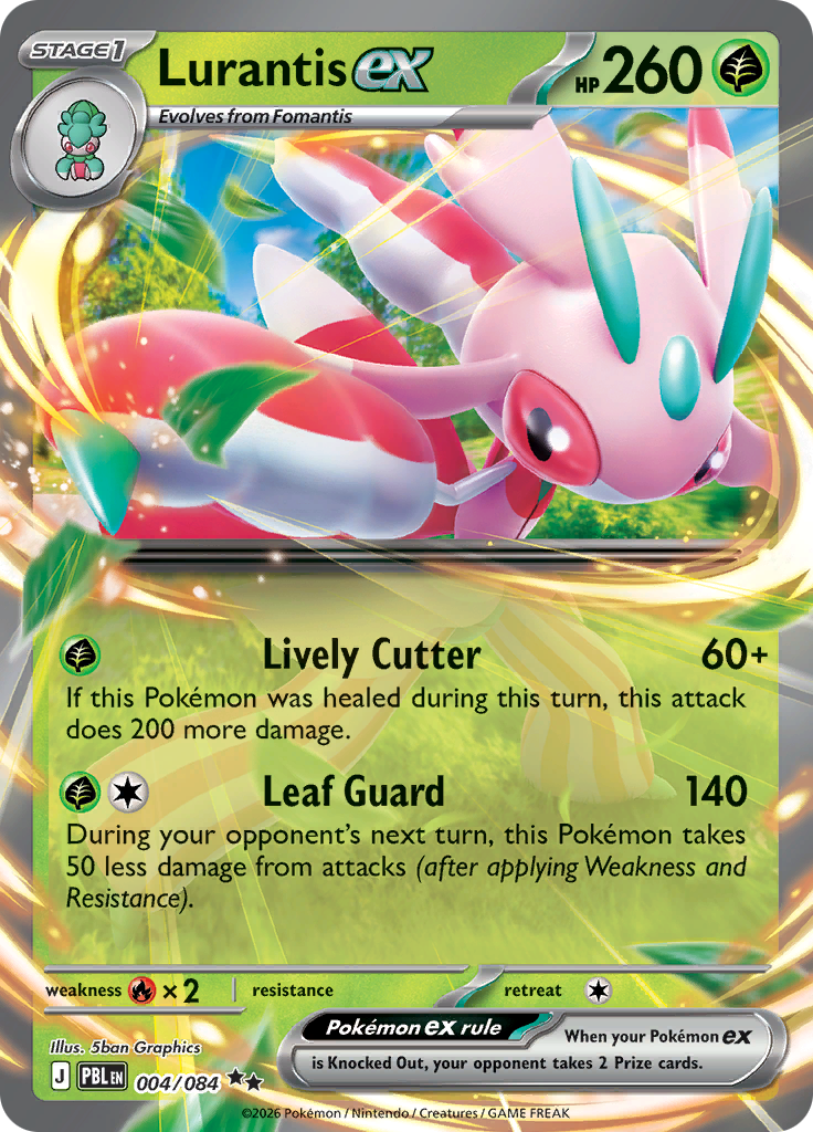 Lurantis ex 004 — Pitch Black (English Pokémon TCG card)
