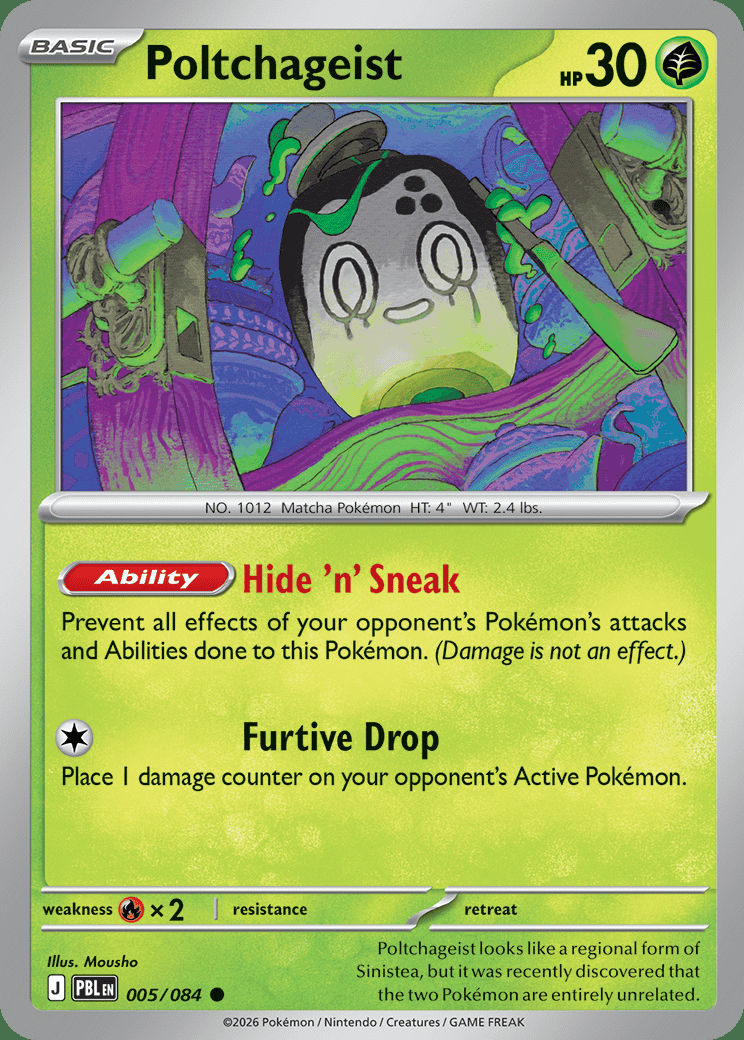 Poltchageist 005 — Pitch Black (English Pokémon TCG card)
