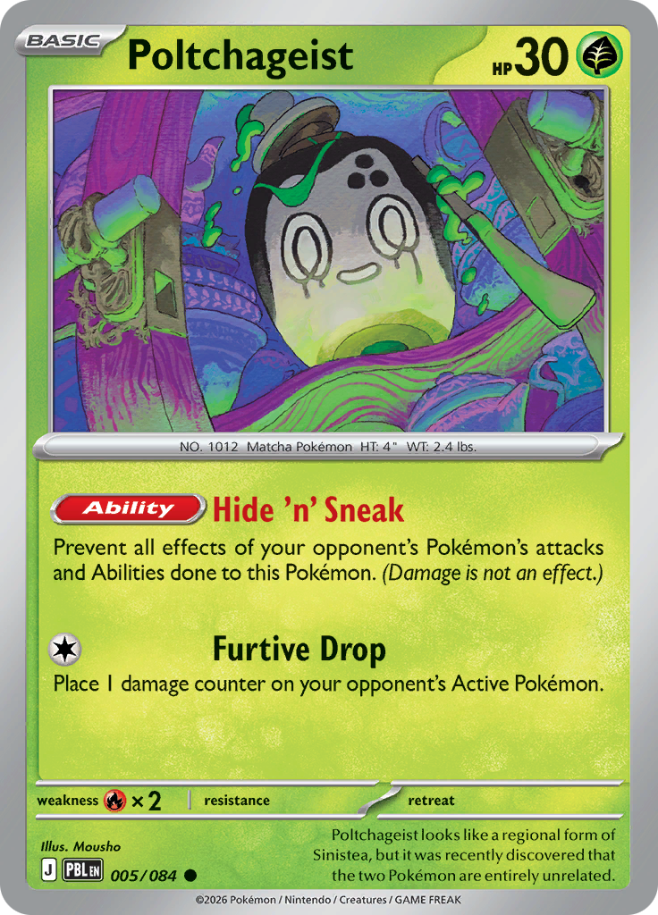 Poltchageist 005 — Pitch Black (English Pokémon TCG card)