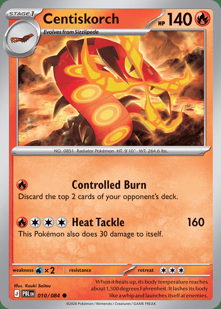 Centiskorch 010 — Pitch Black (English Pokémon TCG card)