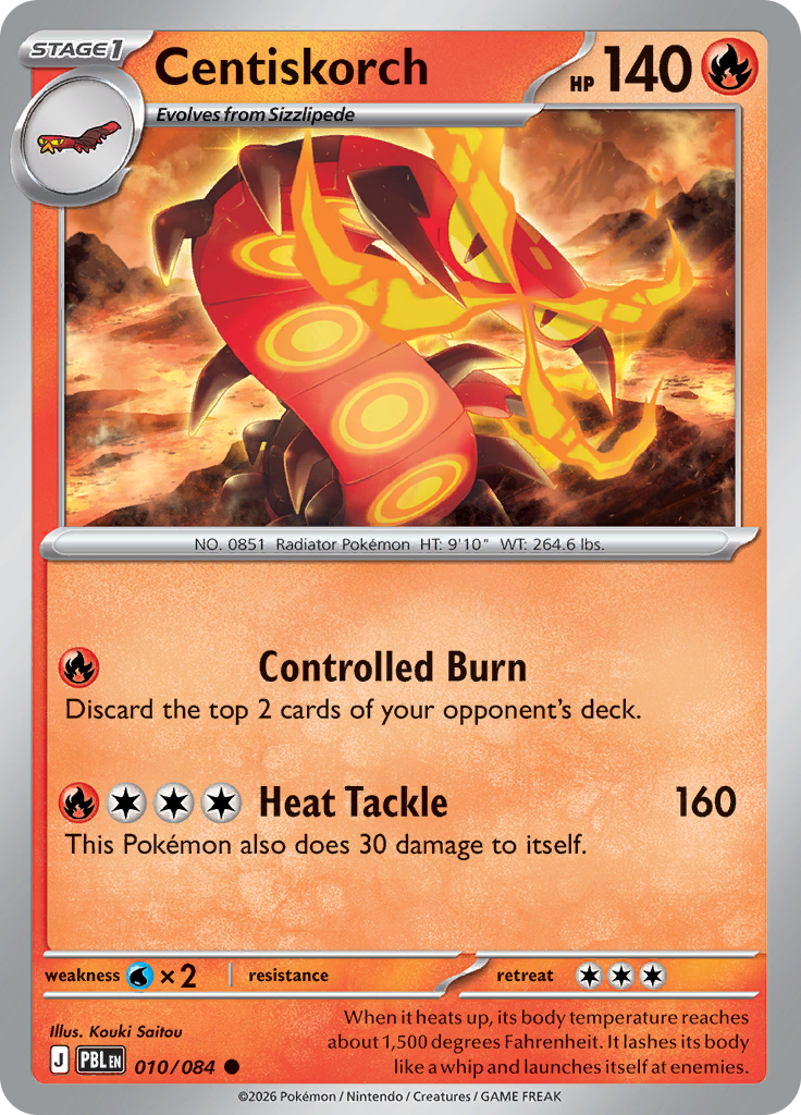 Centiskorch 010 — Pitch Black (English Pokémon TCG card)