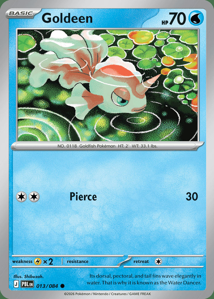 Goldeen 013 — Pitch Black (English Pokémon TCG card)