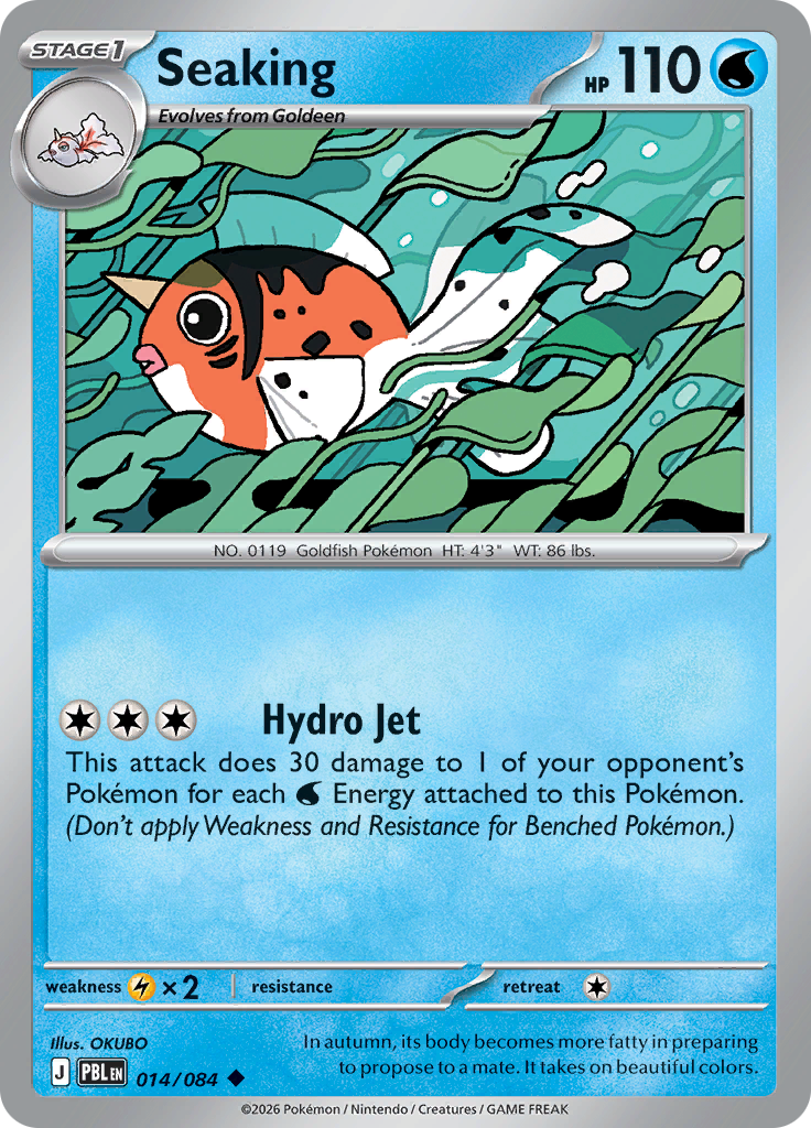 Seaking 014 — Pitch Black (English Pokémon TCG card)