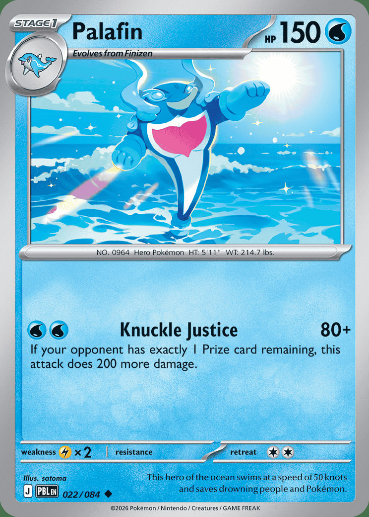 Palafin 022 — Pitch Black (English Pokémon TCG card)
