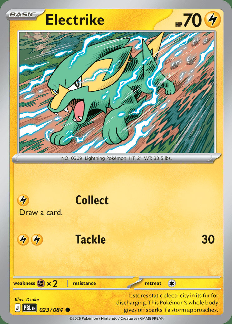 Electrike 023 — Pitch Black (English Pokémon TCG card)
