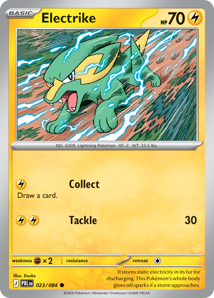 Electrike 023 — Pitch Black (English Pokémon TCG card)