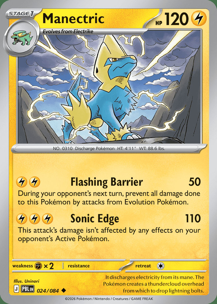 Manectric 024 — Pitch Black (English Pokémon TCG card)