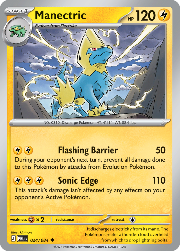 Manectric 024 — Pitch Black (English Pokémon TCG card)