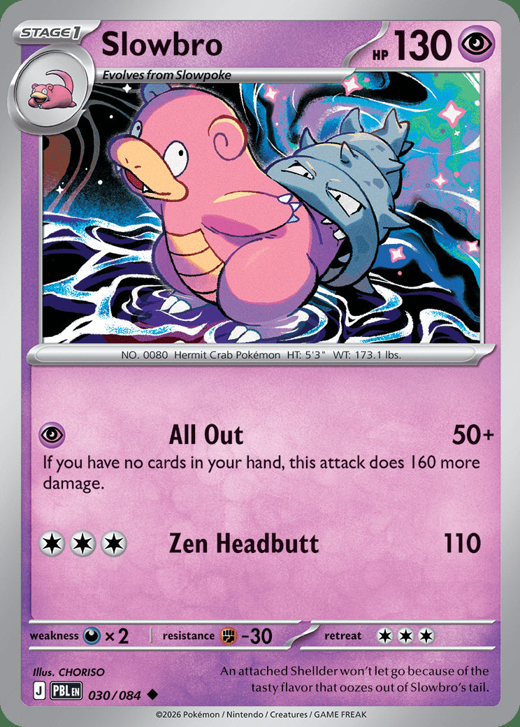 Slowbro 030 — Pitch Black (English Pokémon TCG card)