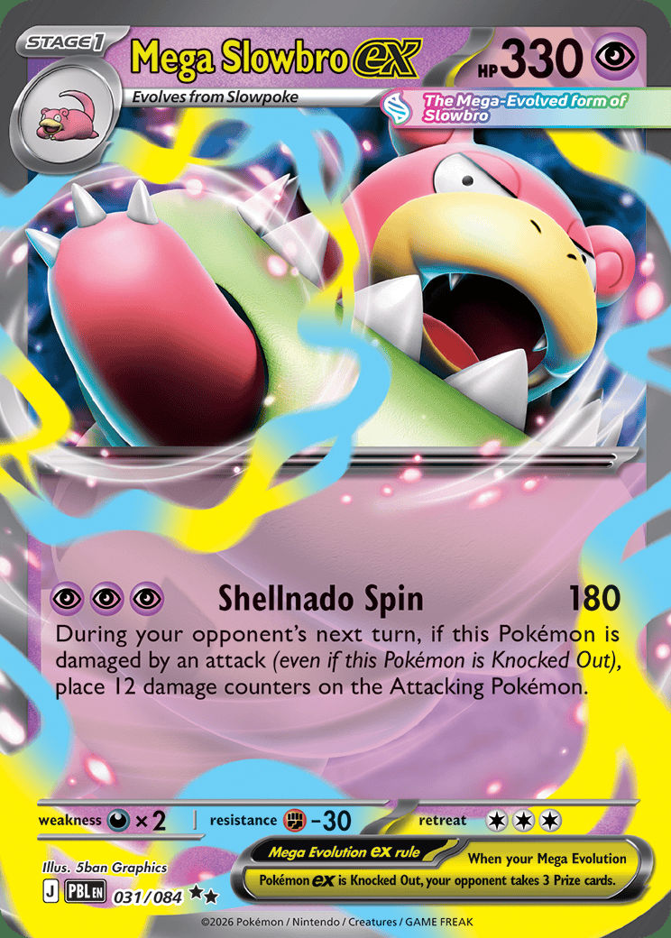 Mega Slowbro ex 031 — Pitch Black (English Pokémon TCG card)