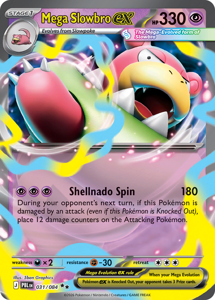 Mega Slowbro ex 031 — Pitch Black (English Pokémon TCG card)