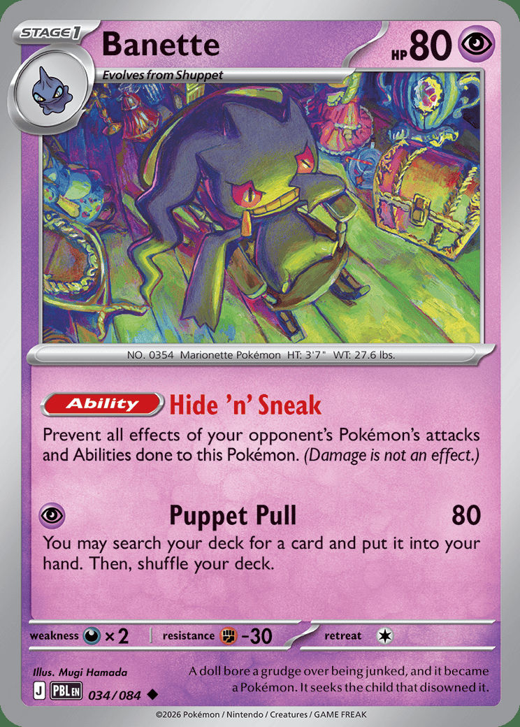 Banette 034 — Pitch Black (English Pokémon TCG card)