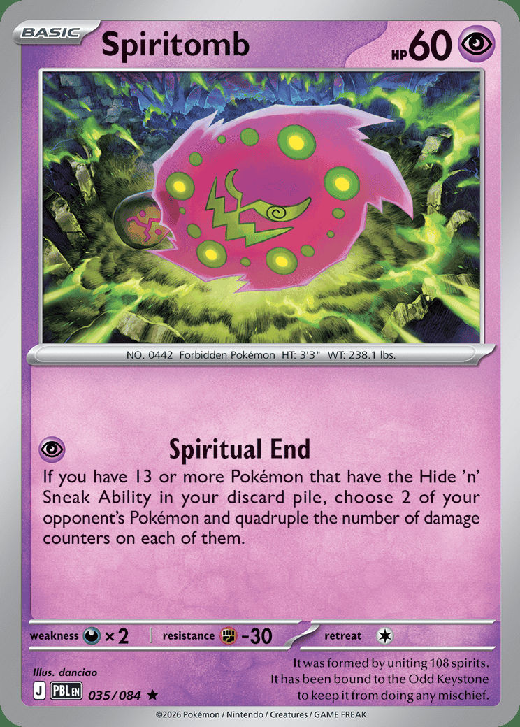 Spiritomb 035 — Pitch Black (English Pokémon TCG card)