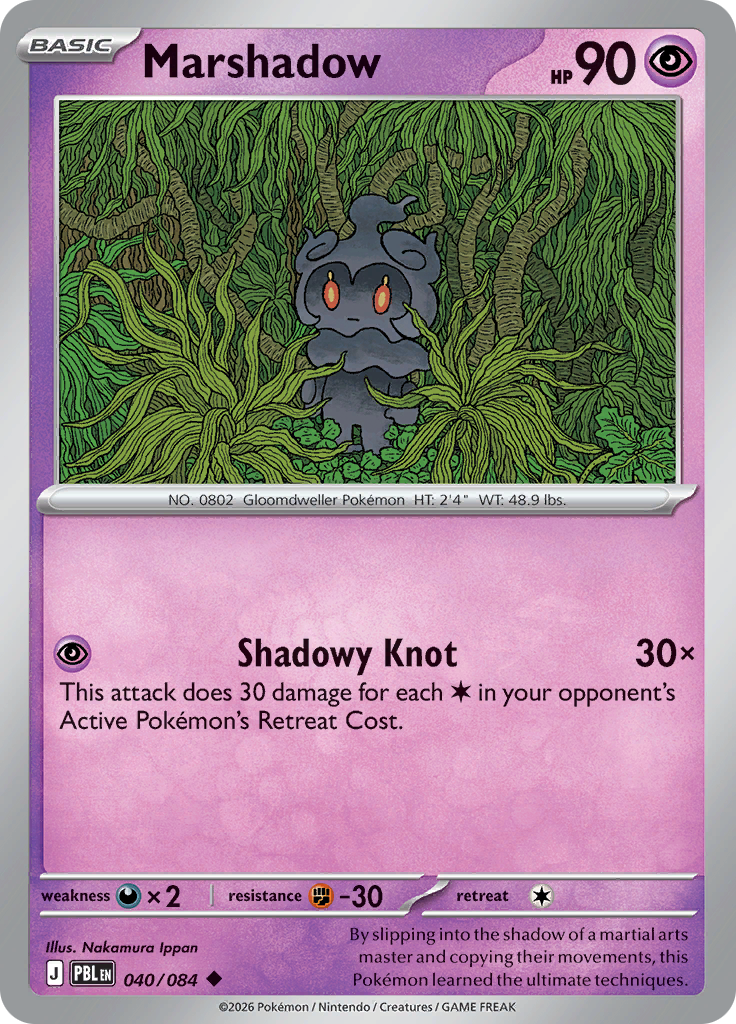 Marshadow 040 — Pitch Black (English Pokémon TCG card)